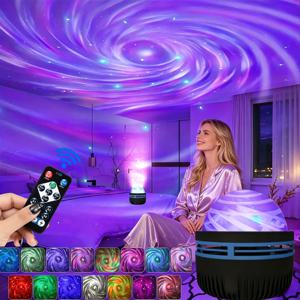 북극광 별빛 하늘 프로젝터 LED 무드등 (리모컨 포함) USB 다양한 스타일의 홈 침실 파티 장식용