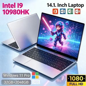 14.1인치 인텔 I9‑10980HK 윈도우11 32GB RAM 2TB SSD 슬림 휴대용 노트북, 일상적인 스프레드시트 작업 및 필기용