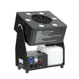 LED 90W 버블 머신 RGBW 무대 효과 DJ 버블 분사 이동식 헤드 높이 10-15M DMX512 웨딩 클럽 디스코 파티용