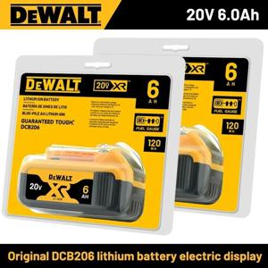 100% 오리지널 DEWALT 20V 6000mAh 배터리 DCB606 DCB609 DCB182 DCB205 DCB206 DCB209 전동 공구 배터리 항공 운송