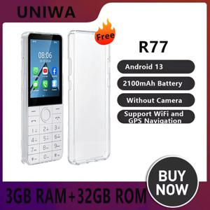 DOOV R77 4G 카메라 없는 터치식 물리 키패드 스마트폰 3GB 램 32GB 롬 히브리어 키보드 2100mAh 2.8인치 화면