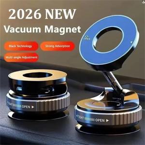 2026 새로운 360 °   조절 가능한 흡착식 휴대폰 거치대, 진공 자석식 차량용 휴대폰 거치대, 접이식 자석식 휴대폰 거치대, 포켓 사이즈