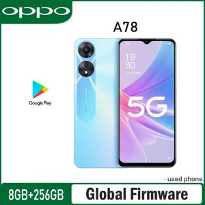 OPPO A78 5G 스마트폰 글로벌 펌웨어 RAM 8GB ROM 256GB 50MP 안드로이드 12 MTK Dimensity 700 5000mAh CPH2491 중고폰