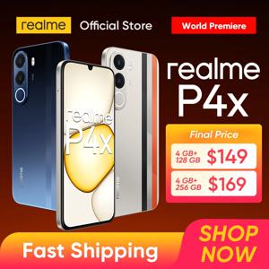 [신제품 출시] realme P4x 스마트폰 6.8인치 120Hz LCD 디스플레이 UNISOC T7250 칩셋 50MP AI 카메라 8000mAh 배터리 45W 충전 NFC