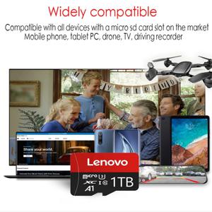 레노버 1TB 메모리 마이크로 카드 SD 클래스 10 고속 4K 비디오 TF 플래시 SD 카드 256GB 128GB 64GB TF 카드 (휴대폰, 카메라, 드론용)