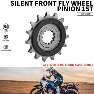 CFMOTO 450MT 450SR 650NK 400NK용 사일런트 프론트 스프로킷 고무 쿠션 엔진 드라이브 기어 체인 스프로킷 45 #   강철