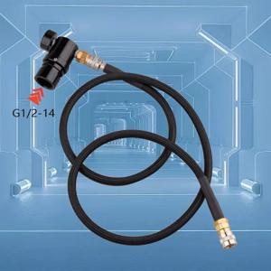 HPA 마이크로 GEN2 레귤레이터 G1/2-14 조정 가능 0-200PSI 출력 미니 압력 조절기 8mm CO2 공압 시스템용 퀵 커넥트