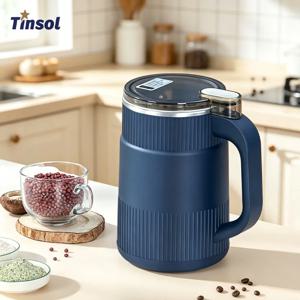 TINSOL 가정용 주방 스테인리스 스틸 전기 커피 원두 분쇄기 500ml 대용량 다기능 원두 분말 분쇄기