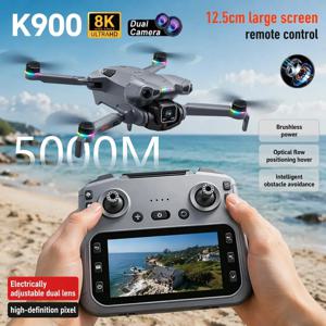 K900 MAX GPS 접이식 드론 전문가용 8K HD 비행 카메라 5G WIFI FPV 화면 원격 제어 브러시리스 장애물 회피 RC 쿼드콥터