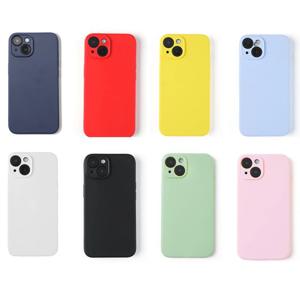 iPhone 11 12 13 14 15 Pro Max 미니 소프트 캔디 커버 iPhone XR XS Max 7 8 Plus SE 2020 케이스 용 고급 실리콘 전화 케이스