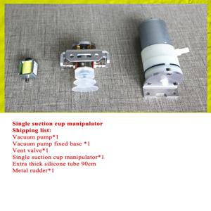 흡입 컵 조작기 솔레노이드 밸브 진공 펌프, 로봇 암 클로 핸드 그리퍼 DIY 키트, 공기 펌프 로봇 키트, 1, 2, 4, 반동 4