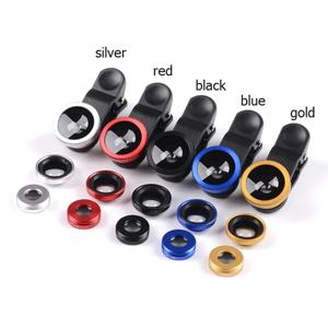 3In1 휴대 전화 Fisheye + 광각 + 매크로 경량 카메라 렌즈 클립 포함 iPhone Xiaomi Huawei 용 범용 휴대 전화 렌즈