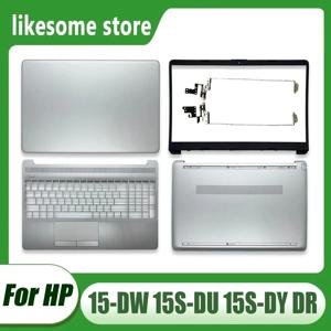 HP 15-DW 15S-DU 15S-DR 250 G8 255 G8 TPN-C139 LCD 후면 커버 전면 베젤 힌지 팜레스트 하단 케이스 실버 L52012-001 새 제품