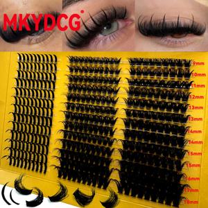 래쉬 클러스터 80D 100D 속눈썹 스파이크 속눈썹 클러스터 볼륨 개별 속눈썹 DIY 스파이키 속눈썹 연장 메가 클러스터 속눈썹