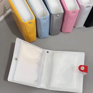 포토카드 홀더 북, 3인치 미니 포토카드 바인더 40포켓 kpop 포토카드 바인더 스타 추적 사진 컬렉션용