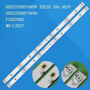 6V 510mm 2개/세트 바 LED TV 백라이트 CC02320D510V11 32인치 LED 스트립용 5032A 5032B WD32E20 2X6 6S1P 0D25