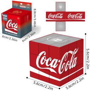 3x3 큐브, 음료 큐브 3x3 퍼즐, 3x3x3 큐브, 매직 큐브, 3D 퍼즐, 교육용 장난감, 명절 선물