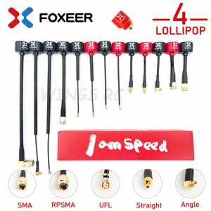 Foxeer 안테나 롤리팝 4 V4 FPV 안테나 5.8G 2.6Dbi Stubby RHCP SMA RPSMA UFL 스트레이트/앵글 MMCX 7.2g FPV RC 레이싱 드론용