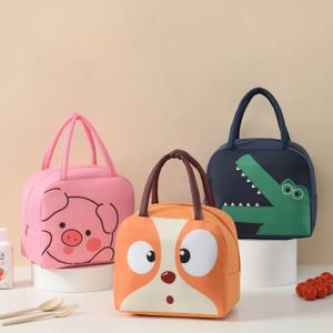만화 점심 가방 휴대용 귀여운 애완 동물 점심 가방 옥스포드 헝겊 두꺼운 절연 가방 신선한 휴대용 아이스 팩 도시락 가방