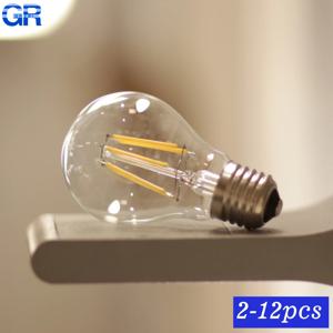 2-12pcs Lampara LED 전구 램프 2W 4W 6W 8W E14 E27 전구 AC 220-240V 3000K/6000K 조명 A60 G45 가정용 현관 침실용