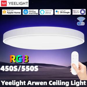 YEELIGHT Arwen 천장 조명 450S/550S WiFi 연결 RGB 백라이트 Homekit Mi Home Alexa APP용 1600만 조정 가능한 색상