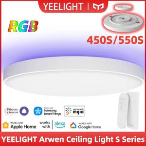 Yeelight Arwen 천장 조명 450S/550S WiFi 연결 1600만 RGB 백라이트 색상 조절 가능 앱 Mi Home Homekit 지원
