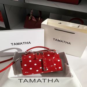 Tamatha 빈티지 폴카 도트 보스턴 백 불규칙한 여성용 핸드백 크로스 바디 숄더 백 캐주얼 대형 PU 가죽 핸드백