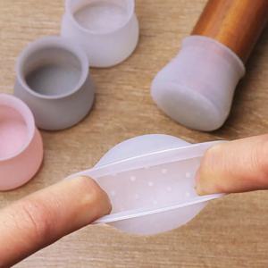 20Pcs 의자 바닥 보호기 회색 실리콘 의자 다리 캡 보호 커버 테이블 다리 패드