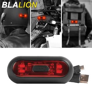 BLALION 오토바이 헬멧 라이트 자전거 미등 방수 USB 충전식 자전거 헬멧 미등 안전 신호 경고 램프