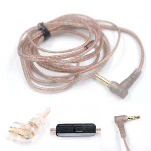 오리지널 케이블 고순도 구리 트위스트 이어폰 와이어 B/C핀 마이크 포함 KZ ZS3 ZS4 EDX ZSN ZST ASX EDX ZSX CA4 C12 C16 ZAX 용