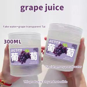300ml 대용량 과일주스 향 투명 워터 슬라임 크리스탈 머드 젤리 압력 해소 반죽 소프트 릴렉스 핀치 압력 완화
