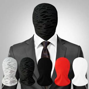 여름용 통기성 풀페이스 마스크 반투명 자외선 차단 페이스 커버 탄성 할로윈 파티 역할극 용품