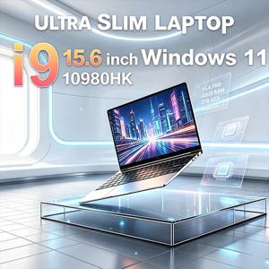 15.6인치 120Hz FHD IPS 노트북 인텔 I9-10980HK 32GB RAM 2TB SSD 백라이트 키보드 긴 배터리 수명으로 게임 및 그래픽 작업에 적합