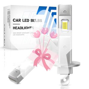 1Pcs H1 전구 1:1 미니 사이즈 6500K 화이트 슈퍼 밝은 LED 안개등 전구 60000 시간 수명 자동차 LED 전면 헤드라이트