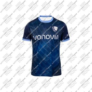 26-27 남성 아동 독일 성인 남성 통기성 축구 유니폼 홈 게임 스포츠 V-VfL 보훔 빠른 건조 상의 티셔츠