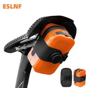ESLNF 미니 자전거 안장 가방 0.4L 경량 방수 컴팩트 자전거 공구 키트 MTB 산악 도로 자전거 가방