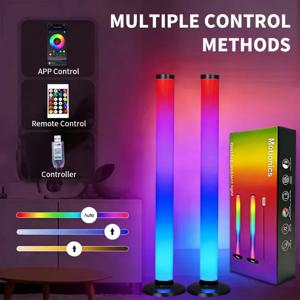 RGB USB LED 라이트 바, 리모컨 앱으로 제어하는 스마트 TV 백라이트, 게임룸/침실용 음악 동기화 분위기 조명
