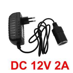 자동차 충전기 전원 어댑터 소켓 AC 100V/240V 볼트에서 DC 12V 2A 24W 변환기 담배 라이터 충전기 가정 및 자동차용