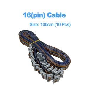 LED 디스플레이 16 핀 플랫 케이블 16P 10PCS 2.54MM 피치 순수 구리 플랫 리본 led 모듈 수신기 케이블 신호 케이블