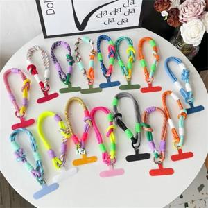 모든 휴대폰 케이스용 모바일 폰 핸드 스트랩 밴드 귀여운 장식 휴대 가능 트위스트 로프 분실 방지 펜던트