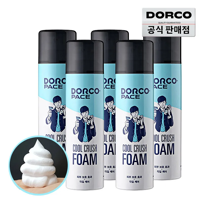 도루코 대용량 쿨크러쉬 쉐이빙폼 250ml 5개