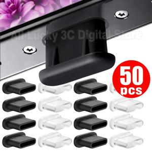 1-50Pcs 유형 C 충전 포트 iPhone 16 15 Pro Max 용 실리콘 먼지 플러그 Samsung Xiaomi USB C 방진 스토퍼 먼지 플러그
