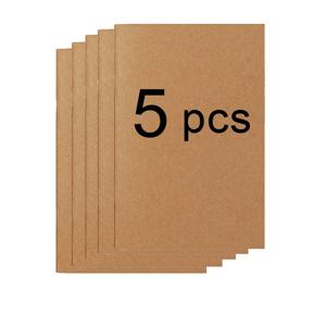 5개/세트 교체용 노트 100GSM 저널 내지 4가지 크기 64페이지 삽입용 무지/격자/줄지 A5 노트 신학기용