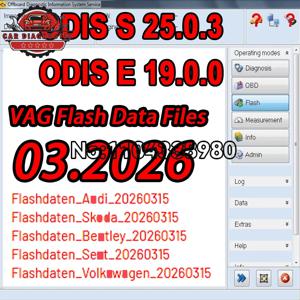 2026 GEKO ODIS 소프트웨어 (S.eat 다운로드 라인용) 원격 다운로드 ODIS 25.0.3 CNP 프로그래머 (O-DIS 차량 소프트웨어용)