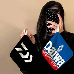 D-DaiwaS 낚시 로고 폴리에스테르 면 손수건, 걸이형 디자인, 가정용 레스토랑 화장실 사용에 내구성이 뛰어남