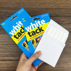 탈부착 가능한 벽걸이용 흰색 택 퍼티 50g/75g/100g/150g 재사용 가능 무독성 점착제 포스터 사진 파티용