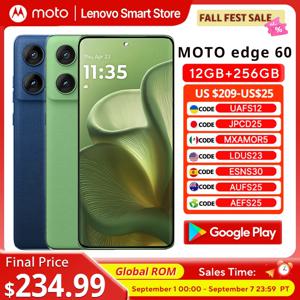 모토로라 MOTO edge 60 스마트폰 5G 오리지널 글로벌 ROM 6.7'' 1.5K 120Hz pOLED 디스플레이 미디어텍 디멘시티 7400 IP68 휴대폰