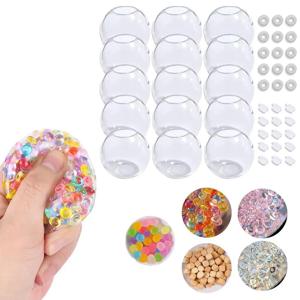 DIY 투명 스트레스볼 만들기 키트, 감각볼 DIY 공예 세트 (성인용, 사무실 불안 완화, 수제 피젯 토이)