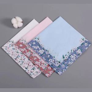 6Pcs 휴대용 빈티지 100% 코튼 손수건 여성 부드러운 땀 흡수성 미니 포켓 손수건 레트로 성인 일일 땀 닦는 수건