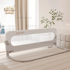 80cm 침대 가드레일 아기 안전 침대 울타리 낙상 방지 아기 침대 U자형 베이스 완전 접이식 침대 안전 레일 침실 아기 펜스